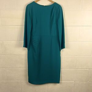 J.Jill Christian Siriano NWT teal quarter sleeve dress